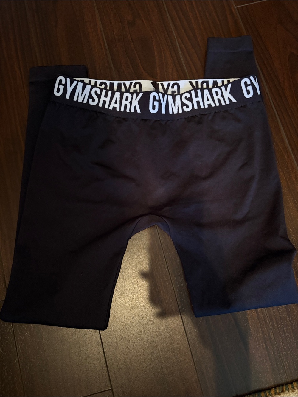 Gymshark Black Performance leggings with Logo Waistband